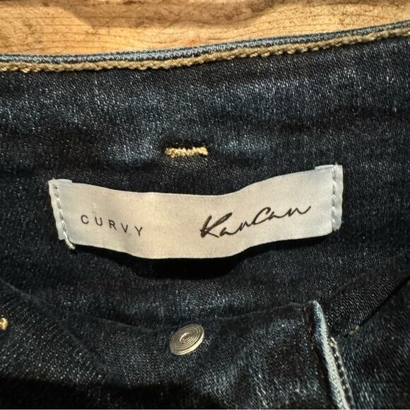 KanCan Curvy High Rise Stacked Waist Skinny Jean Medium-Dark Wash Size 24 - Picture 7 of 12